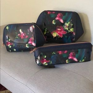 Ted Baker Set Of 3 Makeup Bags